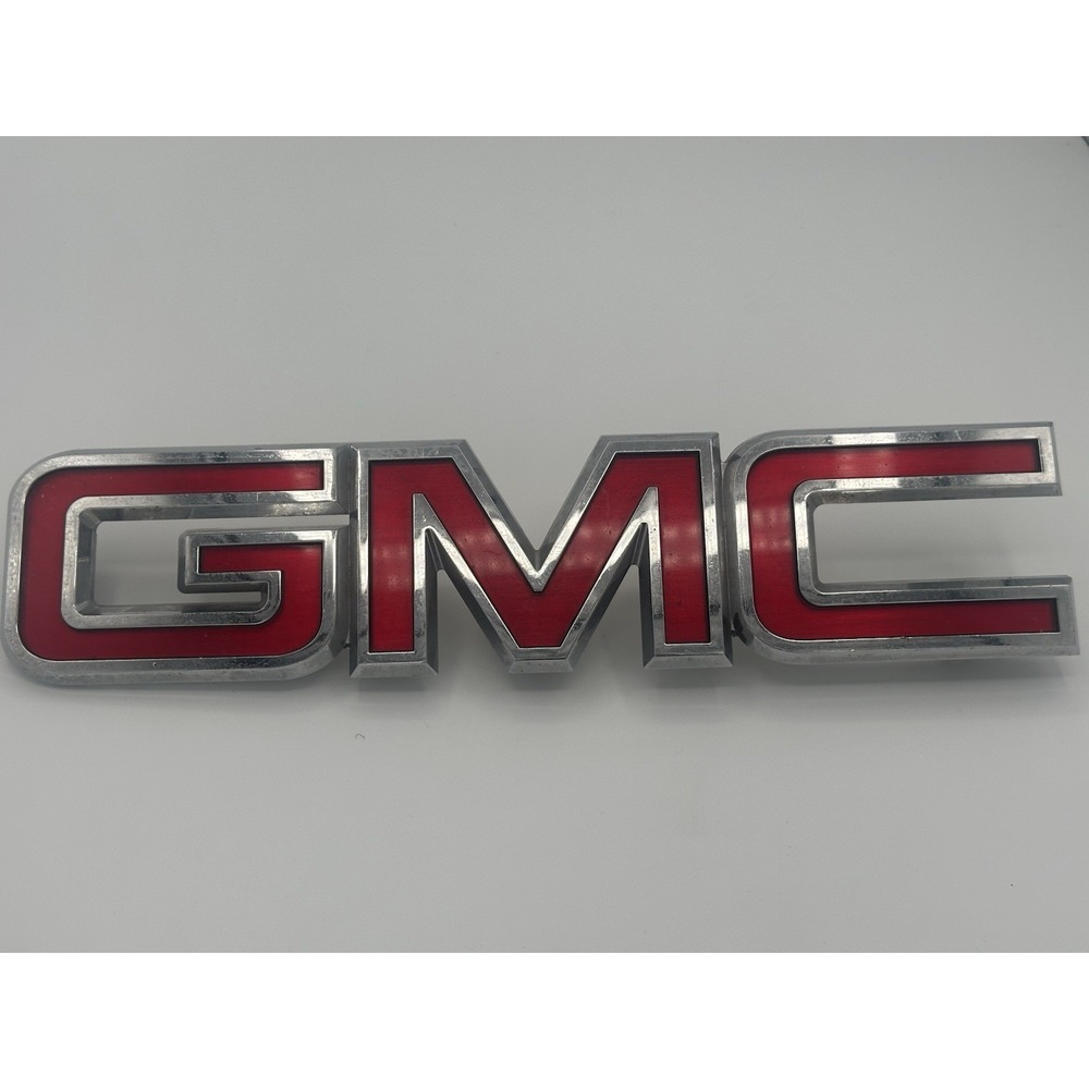 OEM 2016 2017 2018 GMC Sierra 1500 Front Grille Red GMC Emblem Badge Logo GM